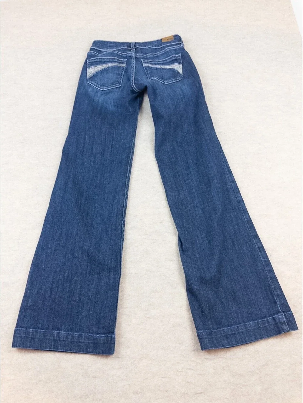 Ariat Denim Trouser Jeans Size 25R Wide Leg Blue